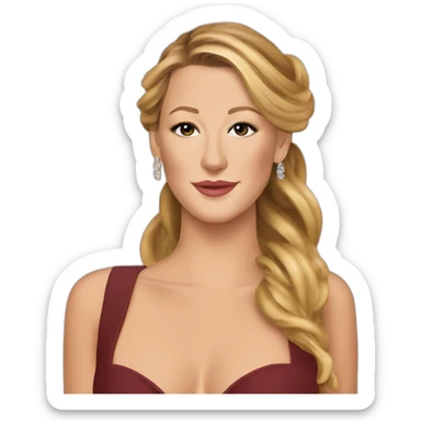 Blake lively, gossip girl show sticker