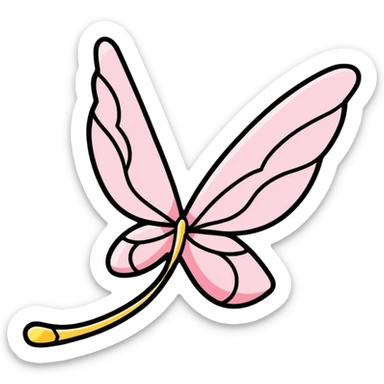 cute fairy wing with sparkles sticker
