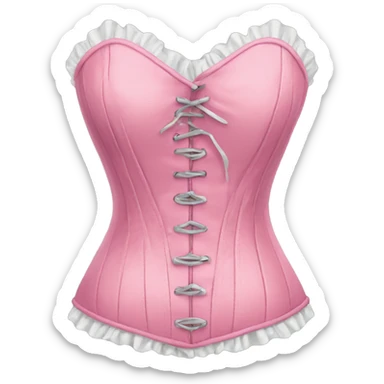 Pink corset top sticker