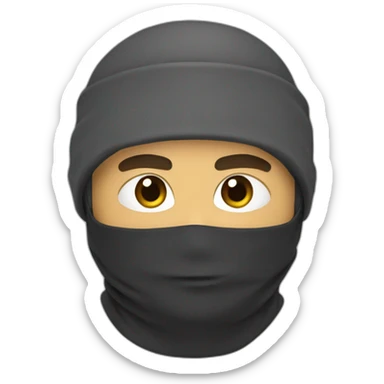 Ninja pelo suelto sticker