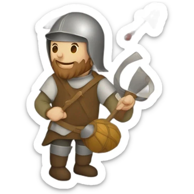 medieval Festival Organizer in action, organizing sticker