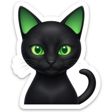 Animal Black Cat sticker