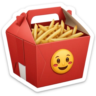 Takeaway Food Box red sticker