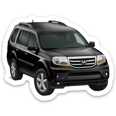 2014 black honda pilot suv sticker