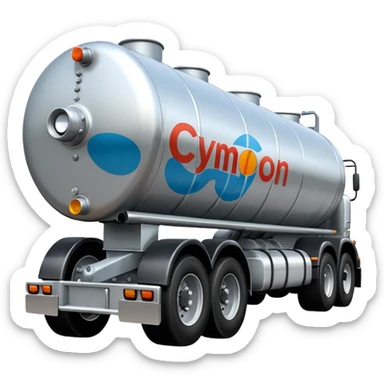 natural gas tanker tractor-trailer sticker