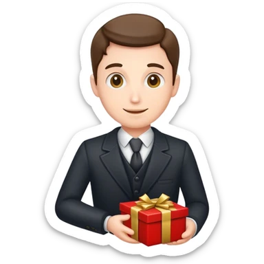 Yeah, a gentleman gives a gift. sticker