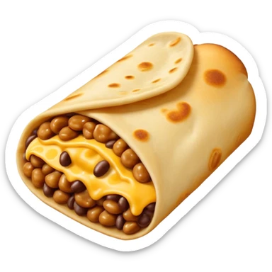 Deep fried burrito sticker