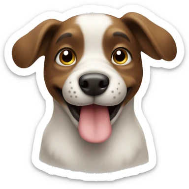 A cute dog giving thumbs up sticker