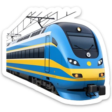 Passenger Train - New Intercity Fleet (Mariyung) (Model Year: 2023) (Iconic Colour: Blue and yellow) sticker