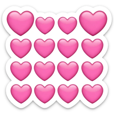 Pink emojis sticker