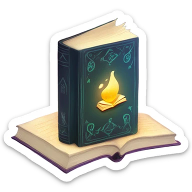 magical learning book sticker