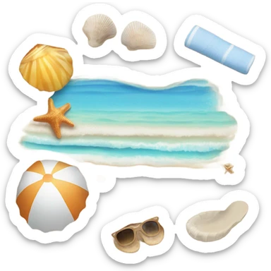 Beach sticker