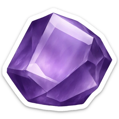 Amethyst crystal gemstone sticker