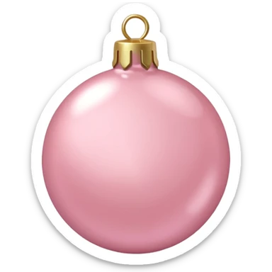 the color is baby pink its still christmas themed and aesthetic sticker