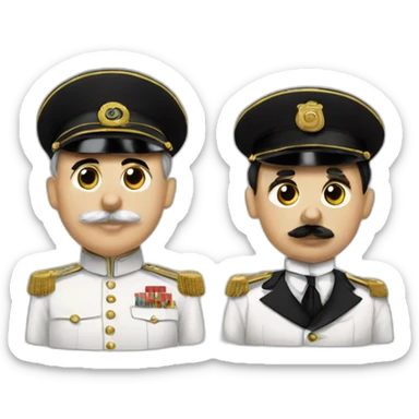 charlie chaplin with uniform dictator sticker