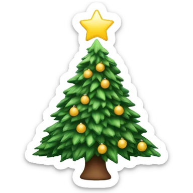 Christmas tree sticker