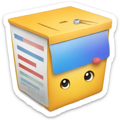 App for creating poll, voting and sharing it sticker