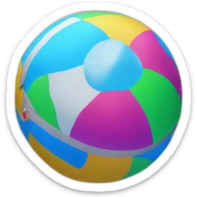 inflatable beach ball sticker