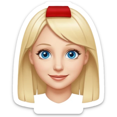 Anna Faris with blue eyes sticker