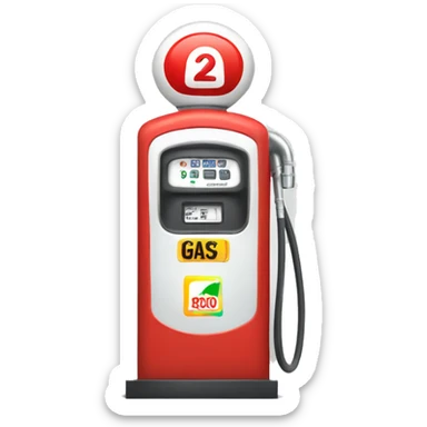 gas pump sticker
