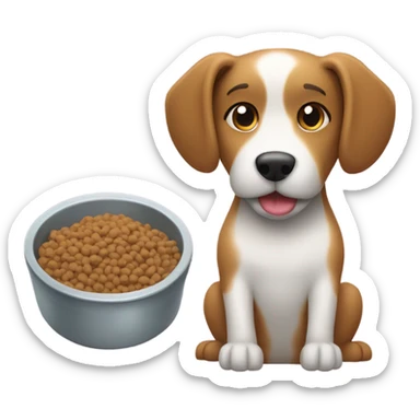 Dog food and water  sticker