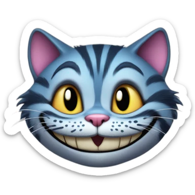Cheshire cat sticker