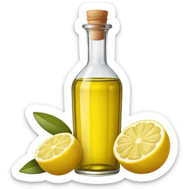olive oil and lemon sticker
