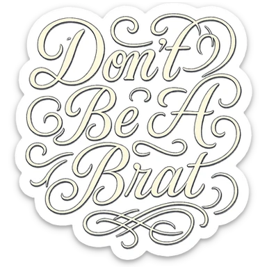 Enhance the text to make it pop for Discord by adding a bold white outline, a subtle dark drop shadow, and increasing contrast for readability at small sizes and on dark backgrounds. Keep the transparent background. sticker