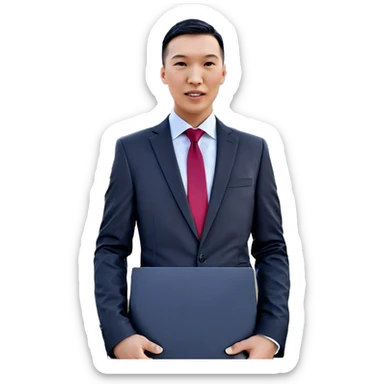 formal attire outdoors portrait sticker