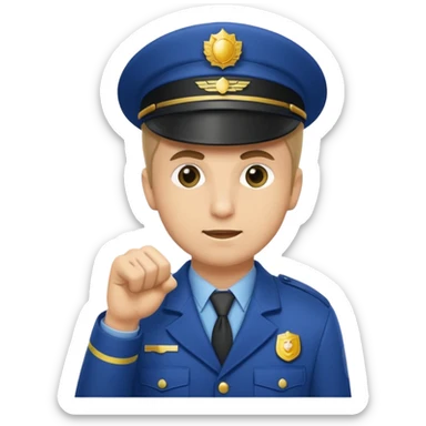 Ticket inspector with punch,Train Crew. sticker