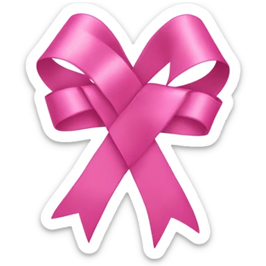 Pink ribbon sticker