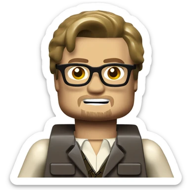 LEONARDO DICAPRIO lego full body sticker