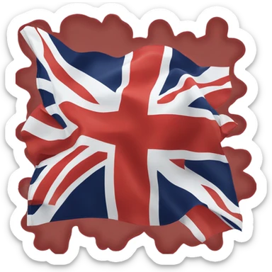 Union Jack flag sticker