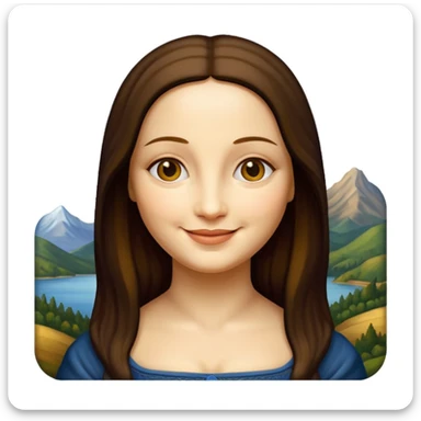 monalisa painting sticker