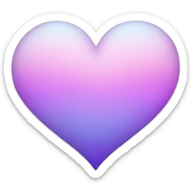 pastel pink and purple aurora heart sticker