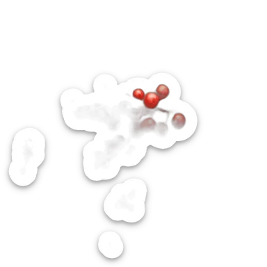 Chains of red viburnum for human health sticker