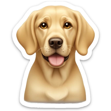 Yellow labrador girl dog and light tan cocker spaniel  sticker