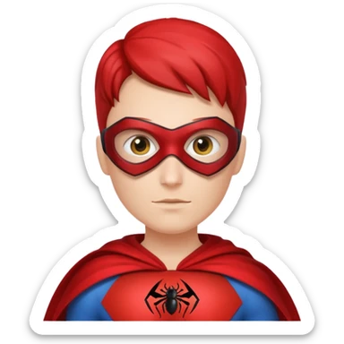 QA engineer superhero with cape and bug shield sticker