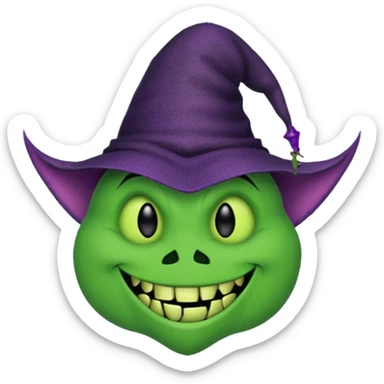 create Oogie boogie From nightmare before Christmas,maleficent and elphaba emoji from wicked. As Emojis that don’t already exists. sticker