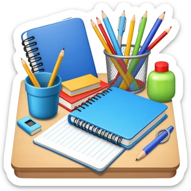 school supplies sticker