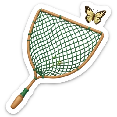 A Net From A Catching Butterflies Without The Butterflies sticker