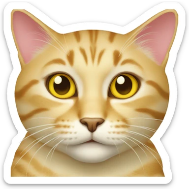 Carey cat yellow sticker