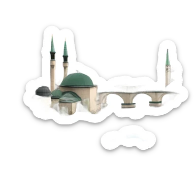 Bosnian capital city  sticker