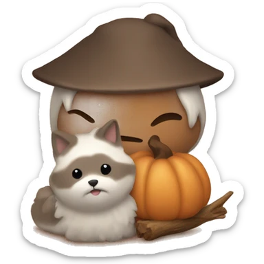 Cozy autumn day  sticker
