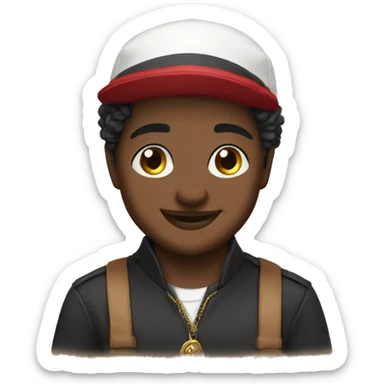 CHATON morad WITH DJELLAbah and cap sticker