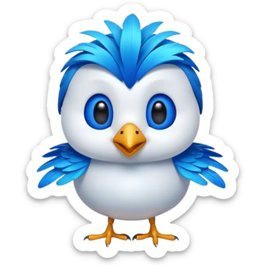 
3D emoji of a small bird, in Apple Memoji style. Soft studio lighting, glossy finish, black background, minimalistic and centered composition.
 sticker