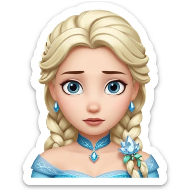 Elsa warier princess sticker