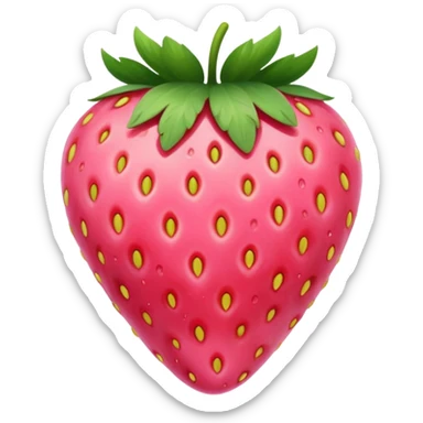 Pink strawberries sticker