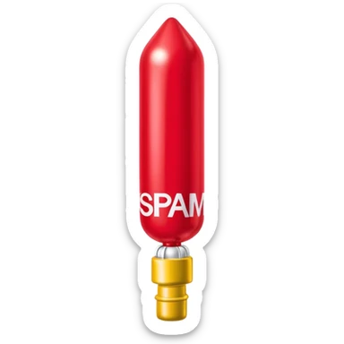   jeff koons inflatable  SPAM brand lipstick balloon sculpture  sticker