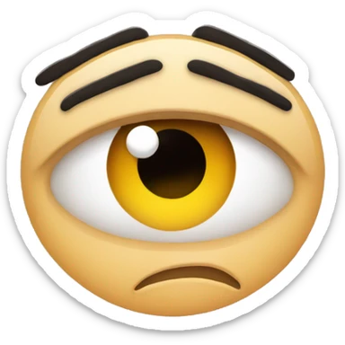 Teary eye frown blushing sticker